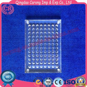 Lab Organic Glass V Type 96 Hole Biochemical Reaction Plate