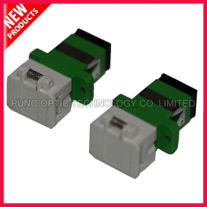 SC Shuttered Fiber Optical Adapter